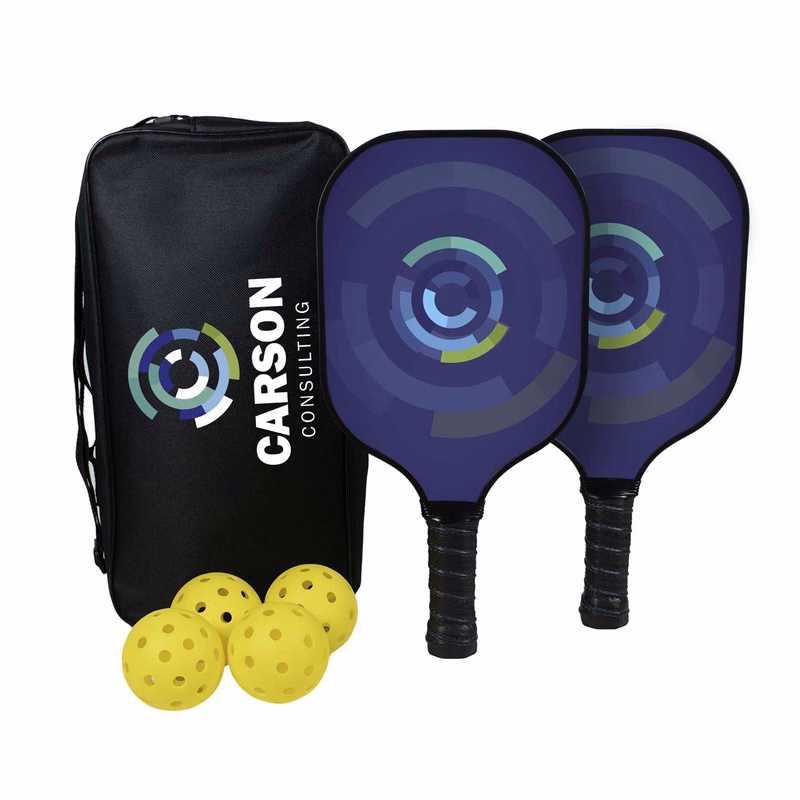 Deluxe Pickleball Plus Set Single-Sided Paddles
