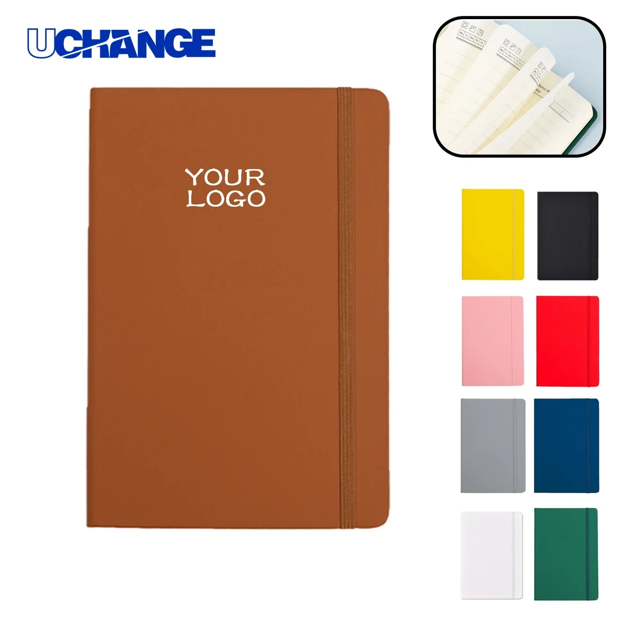Custom Logo PU Leather Notebook Journal 1