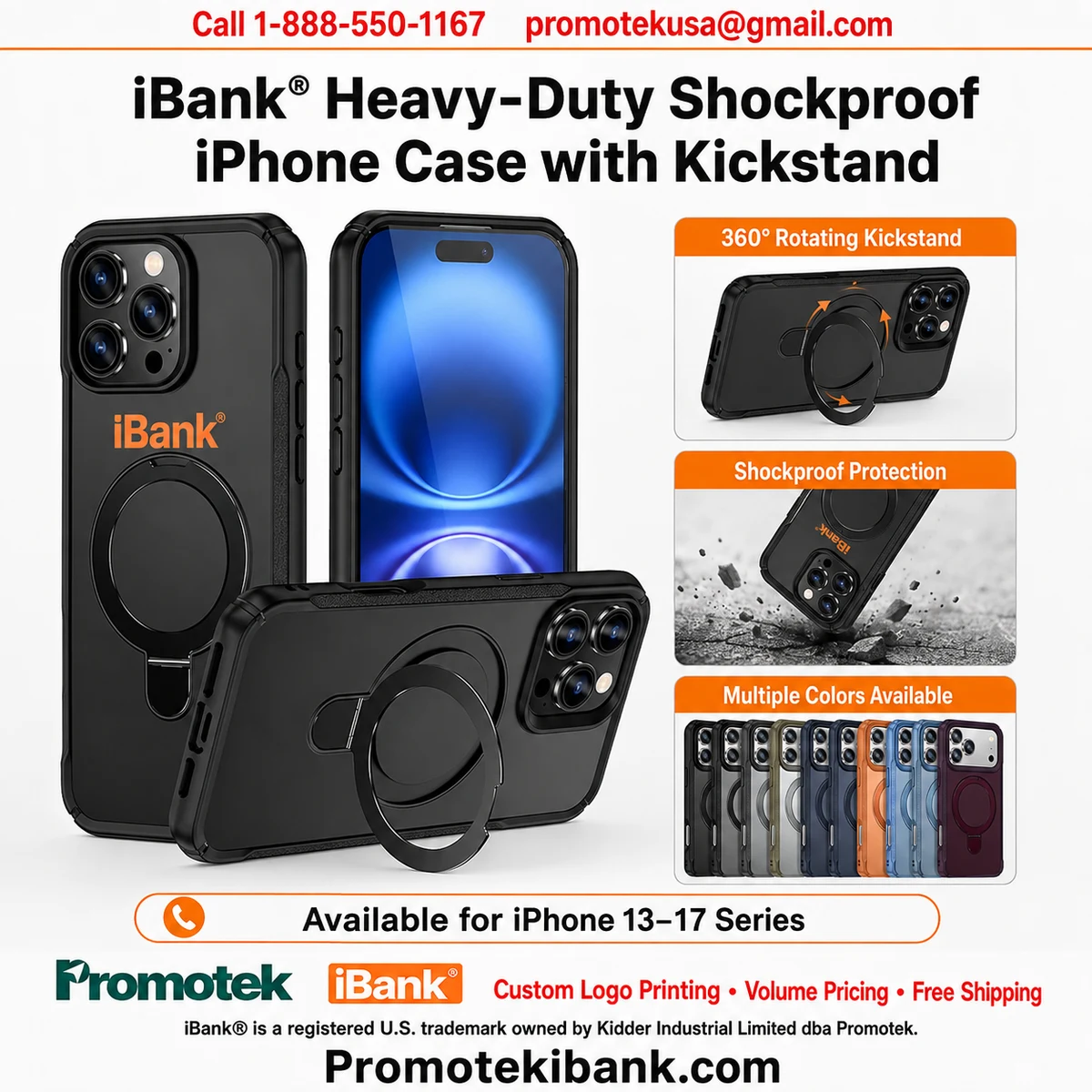 iBank ® Heavy-Duty Shockproof Galaxy Phone Case with Kickstand 1