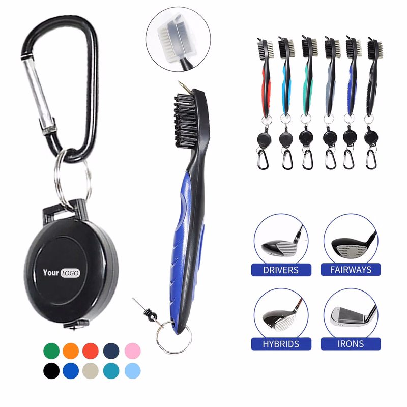 Custom Retractable Portable Golf Cleaning Equipment Brush