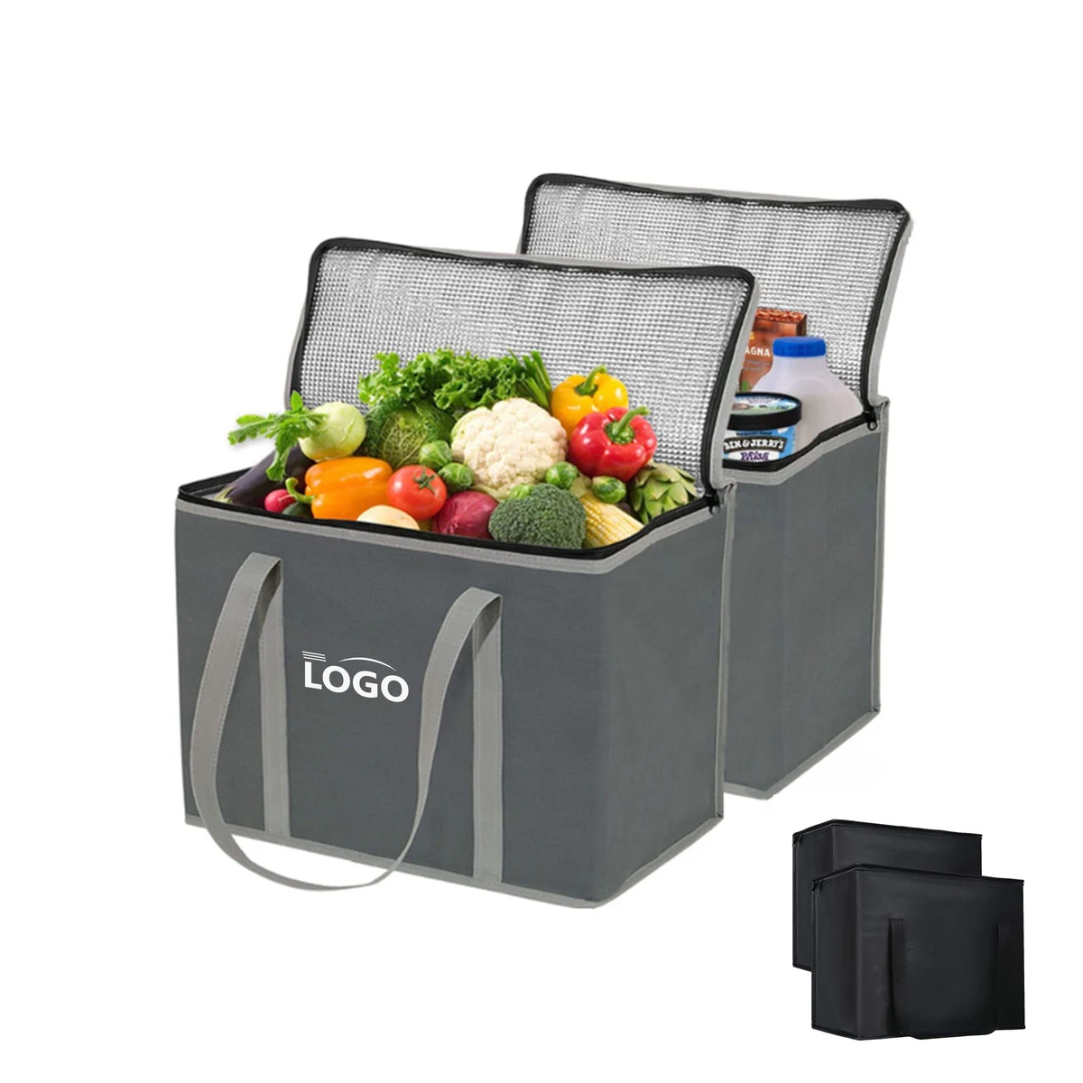 Large-Capacity Insulated Non-Woven Tote Bag 1