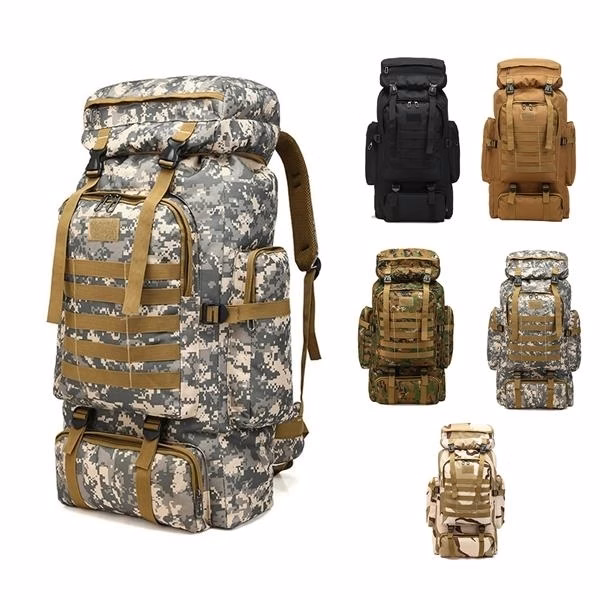 80L Camouflage Tactical Hiking Backpack