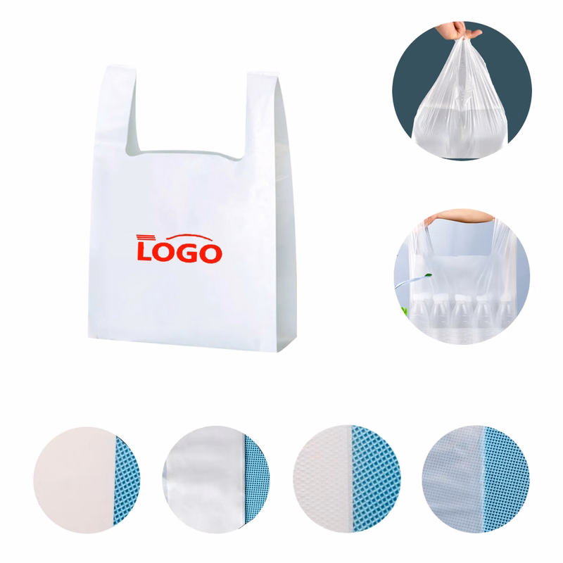 MOQ1000 5 mil Food Grade Grocery Shopping Bags