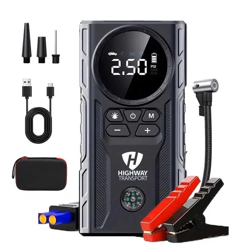 All in One Car Jump Starter with Air Compressor