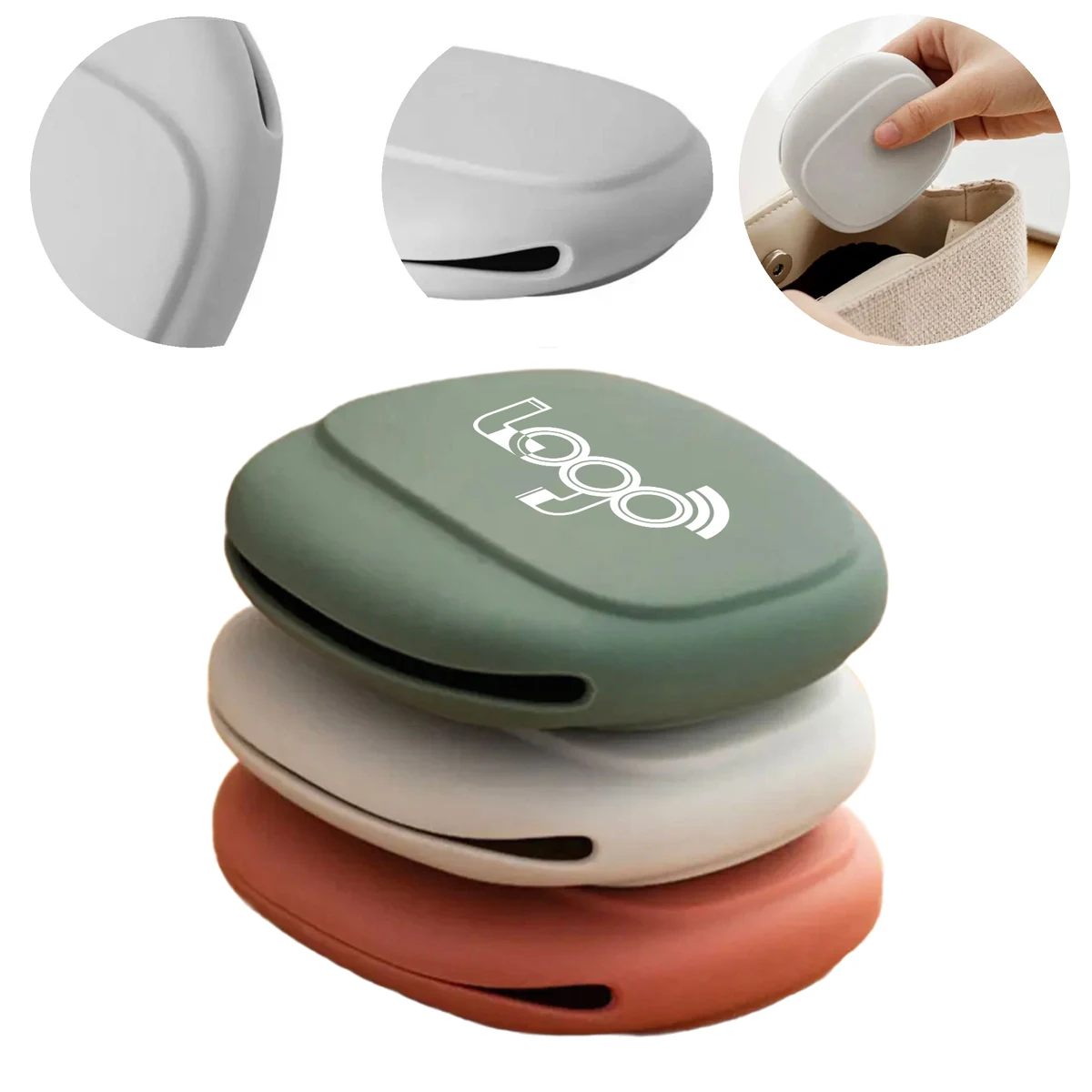 MOQ 50 Silicone Tangle-Free Cable Storage Case 1