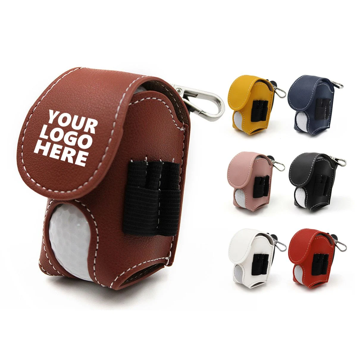 Premium Leather Golf Accessory Carrier 1