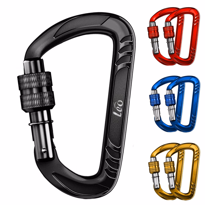 12KN Heavy Duty Metal D-Shaped Carabiner