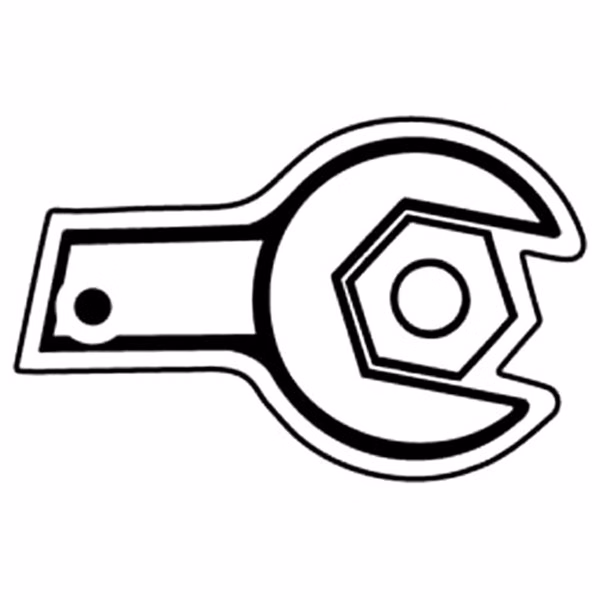 Wrench Key Tag - Spot Color