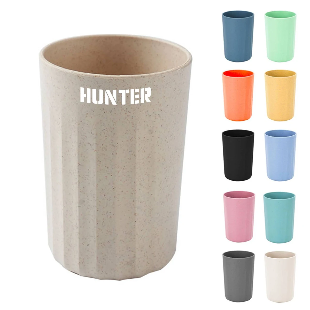 10oz striped simple household toothbrush cup 1