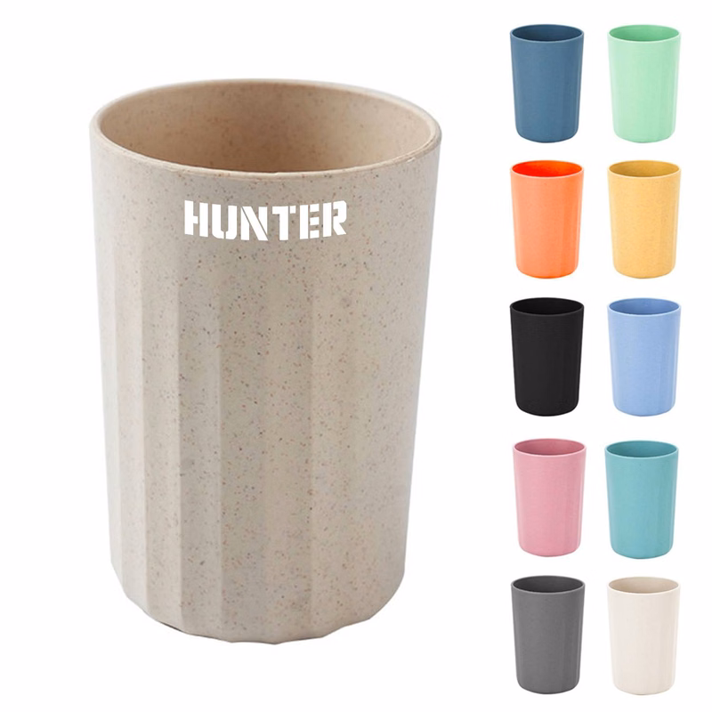 10oz striped simple household toothbrush cup