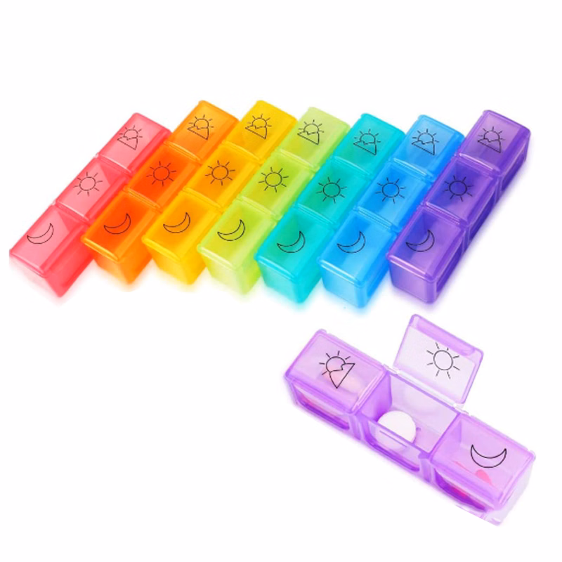 Mini Portable Three-Compartment Daily Medicine Box Daily