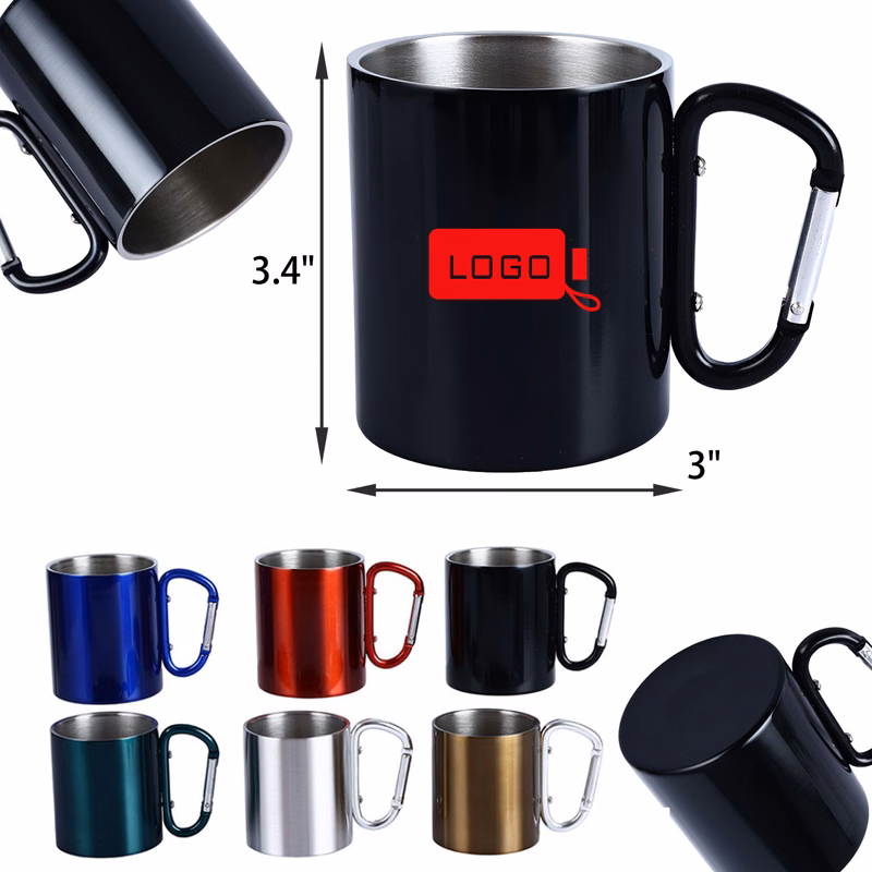 MOQ 50 Sturdy 10 OZ Outdoor Camping Stainless Steel Cup