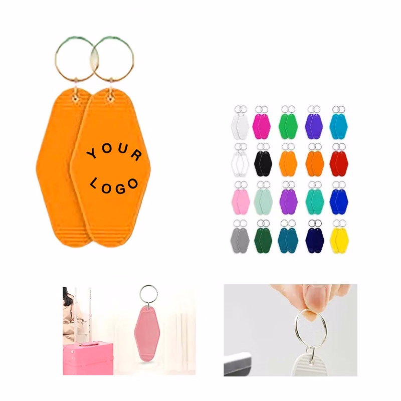 Retro Plastic Key Tag for Travel or Branding