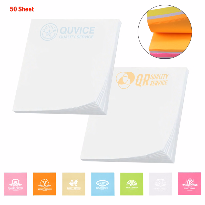 Custom 2 3/4'' L x 4'' W Full Color Adhesive Notepads (50 sheets)