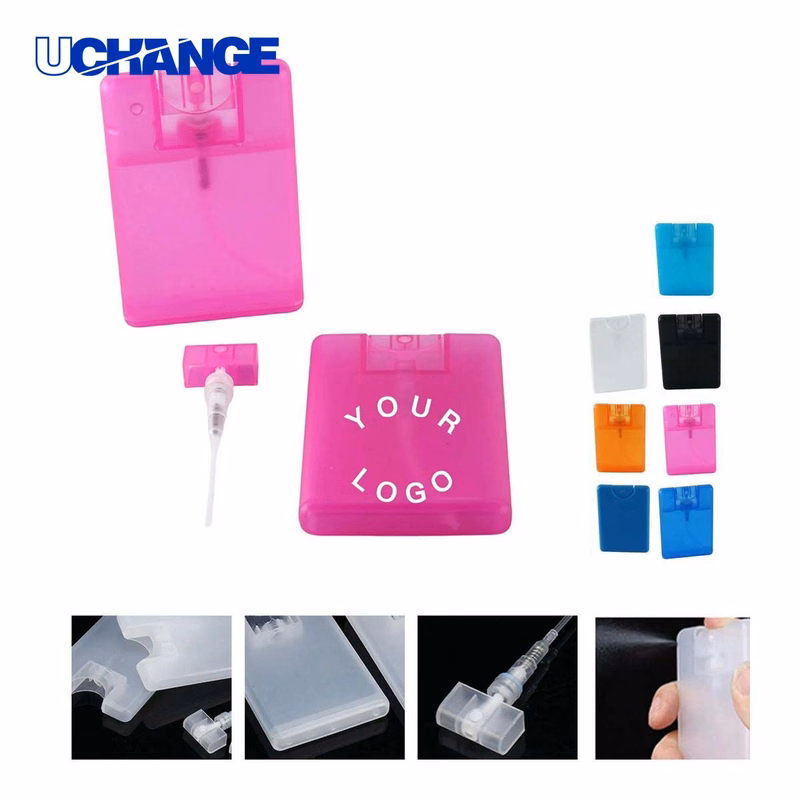 Card Spray Bottle Plastic Refillable Portable Design