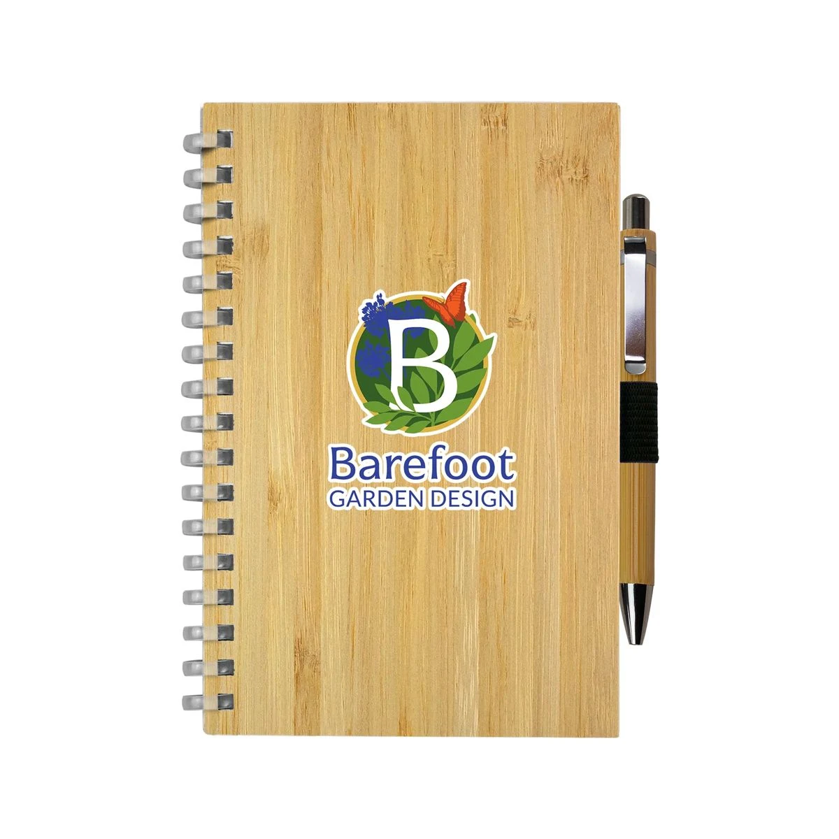 Bamboo Spiral Notebook Pen Set 1