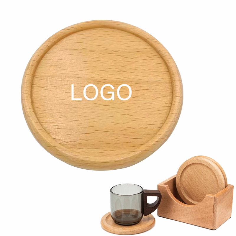 Groove Style Beech Wood Coaster