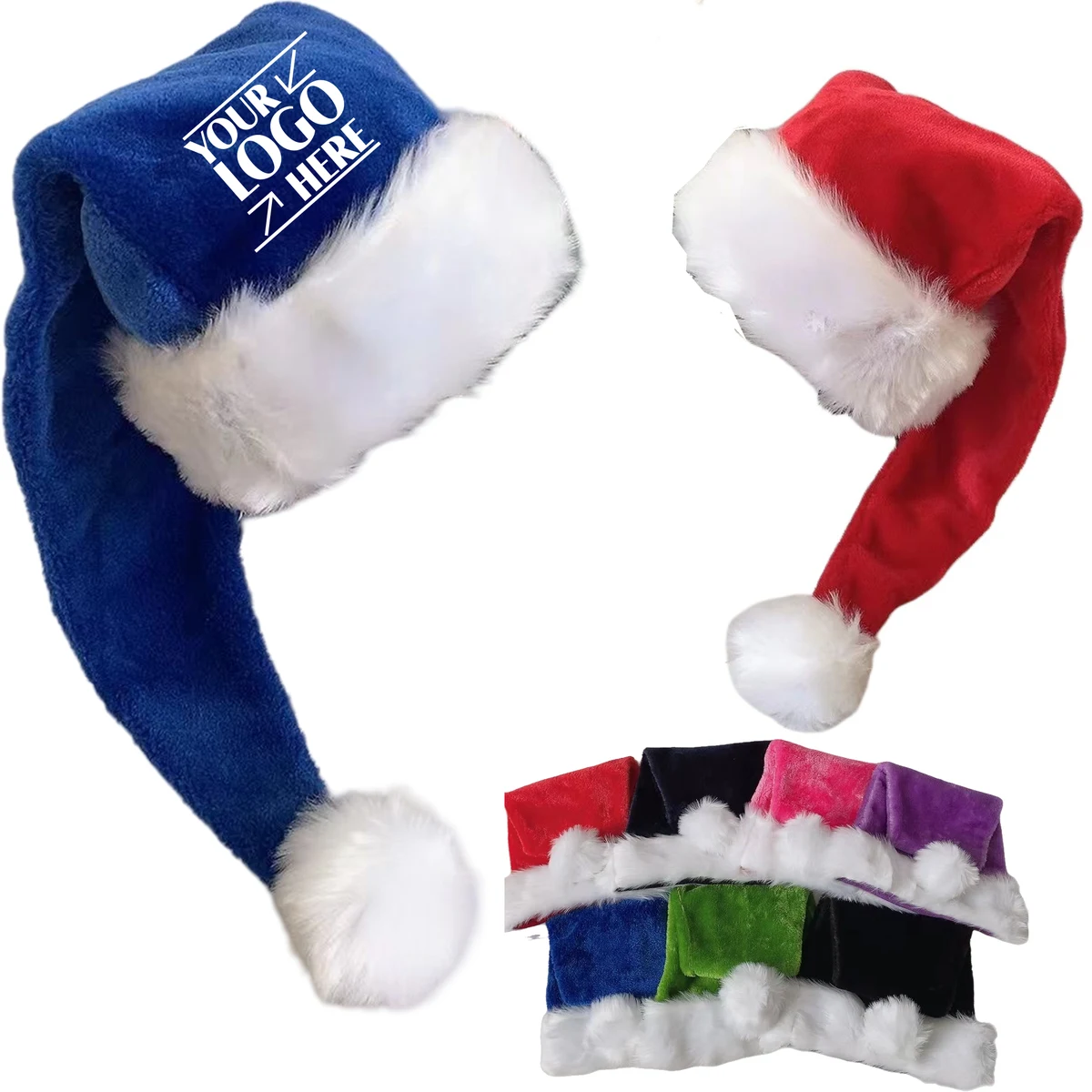 Multicolor Long Christmas Hat 1