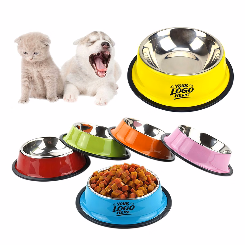 Stainless Steel Pet Bowl Anti Spill Non Slip Feeding Dish