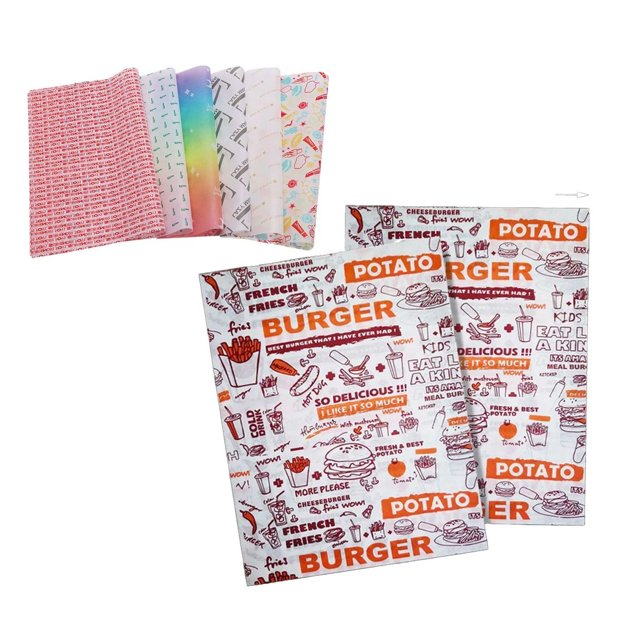Oil Resistant Burger Wrapper 1