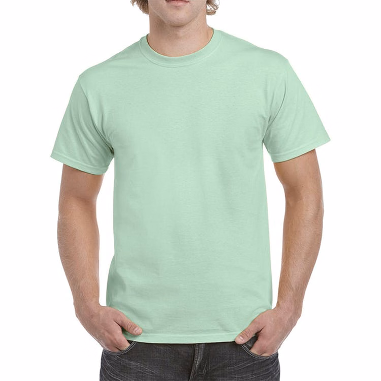 Gildan Cotton Men's T-Shirts Mint Green Medium