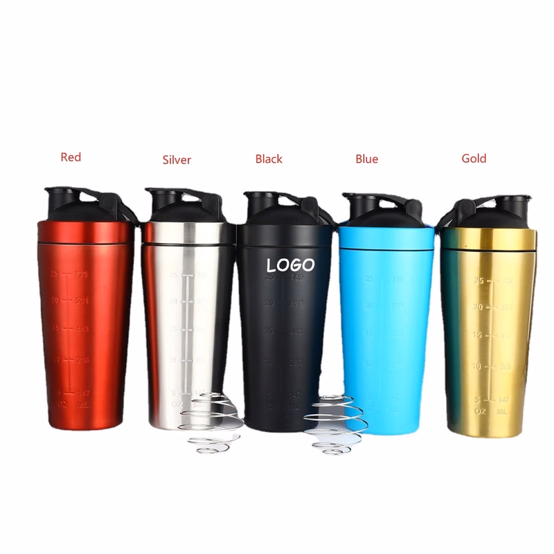 25Oz Stainless Steel Protein Shaker Bottle