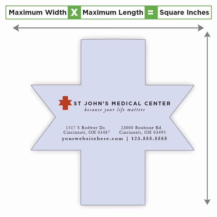 Custom Shape Magnet - 30 to 39.99 Square Inches 40 Mil Outdoor Safe
