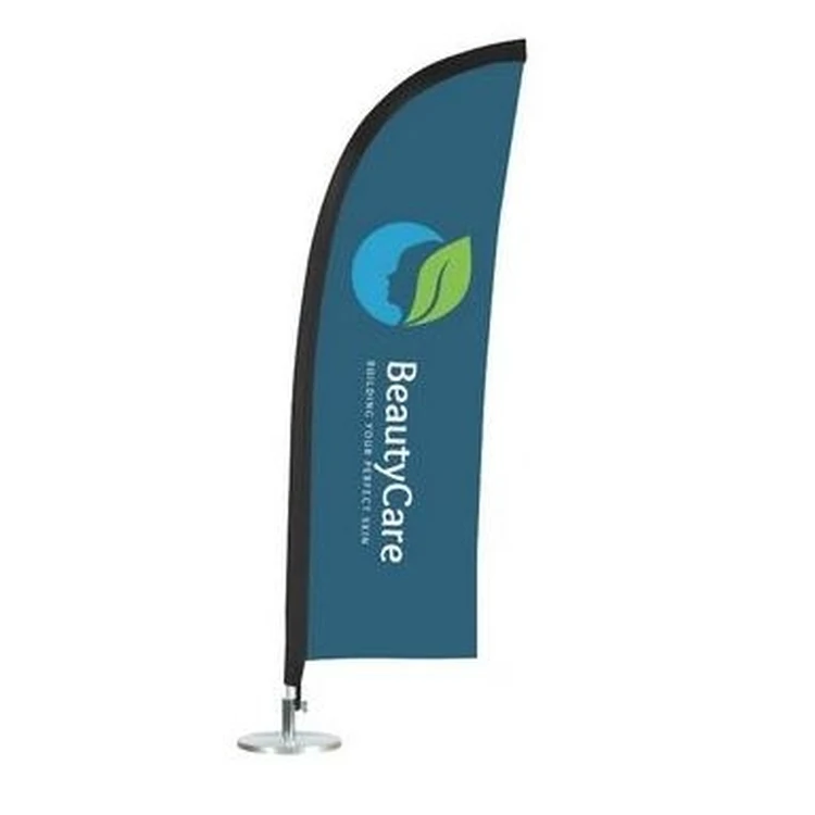 6"x18" Blade Shape Mini Table Flag-1 Side Imprint 1