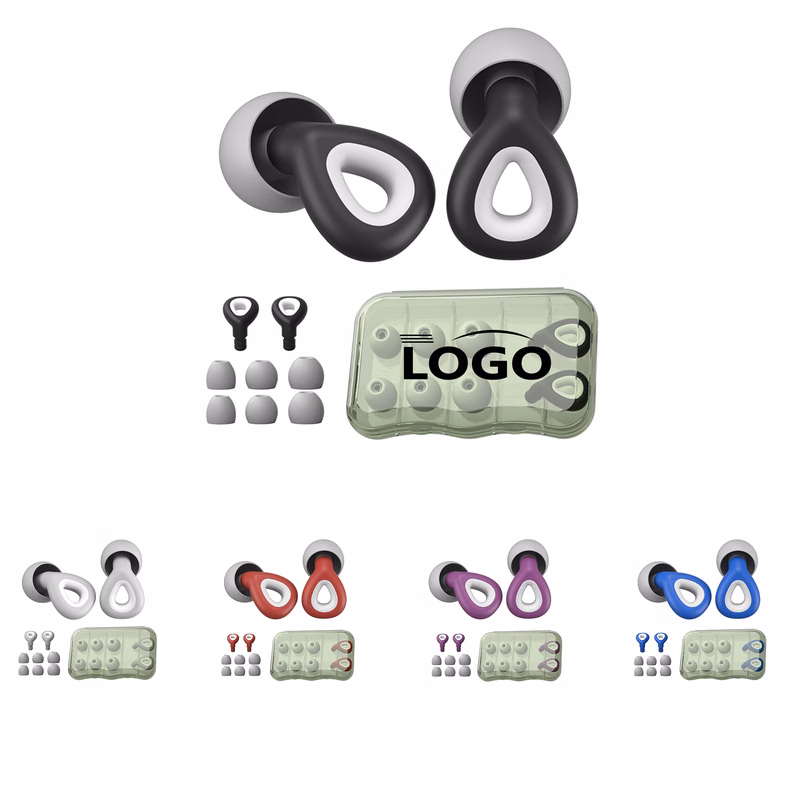 Silicone diaphragm noise-cancelling earplugs