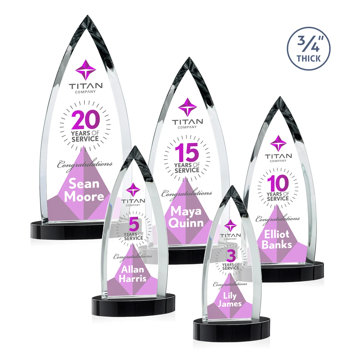 Shildon VividPrint™ Award on Alberton Base - Black 1