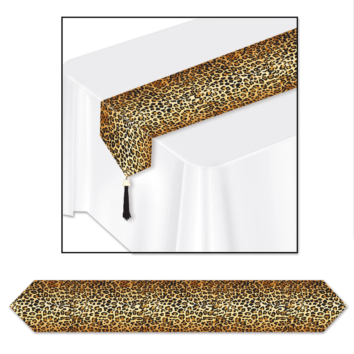 Printed Leopard Print Table Runner 1