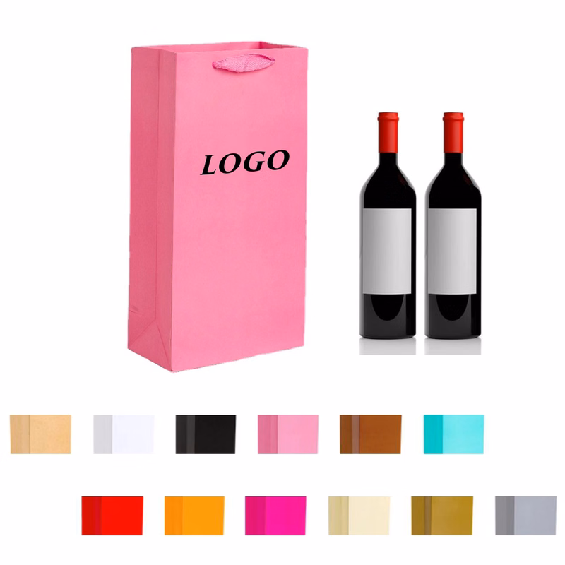 Double Wine Paper Tote Bags