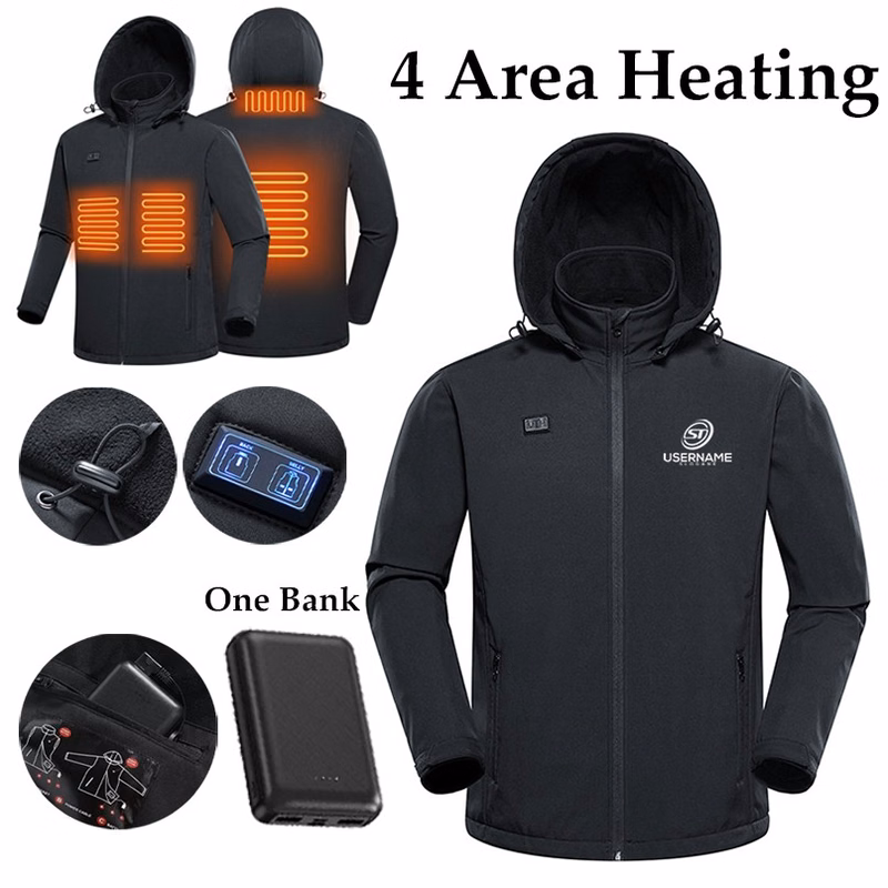 Heated Hunting Jacket Kit With 10000mAh Battery Pack
