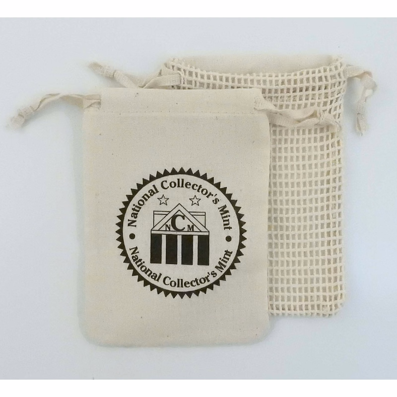"Koa" Mesh 100% Natural Cotton Drawstring Bag 4 x 6"