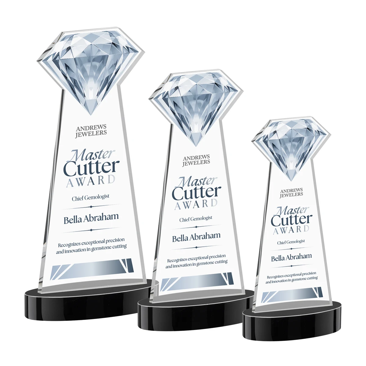 Gemstone VividPrint™ Award on Alberton Base - Black 1