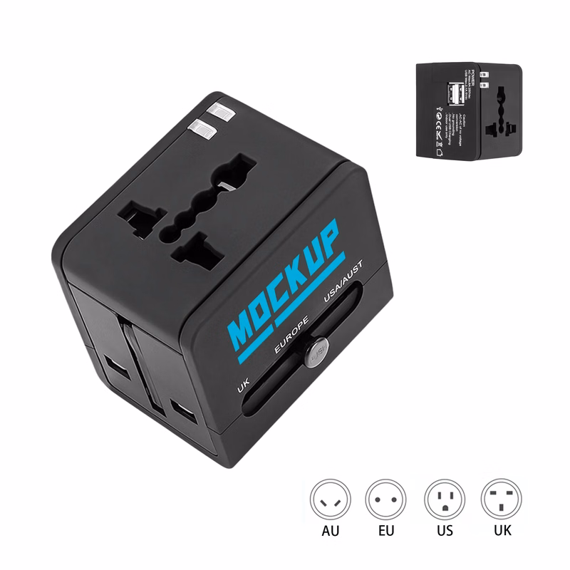 2.1A Universal Travel Adapter MOQ 50 PCS