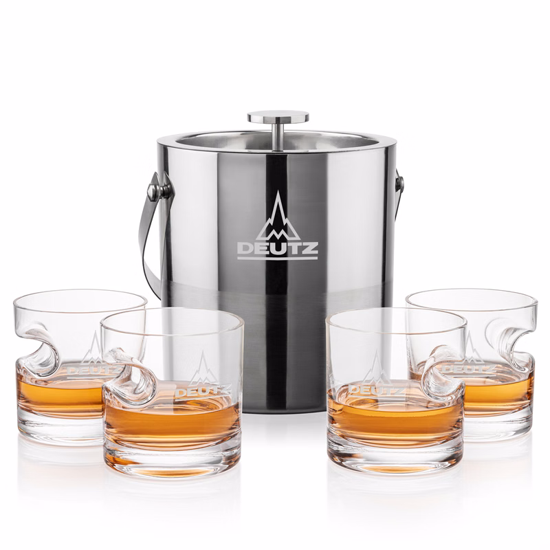 Catania Ice Bucket & Havana On-the-Rocks Set