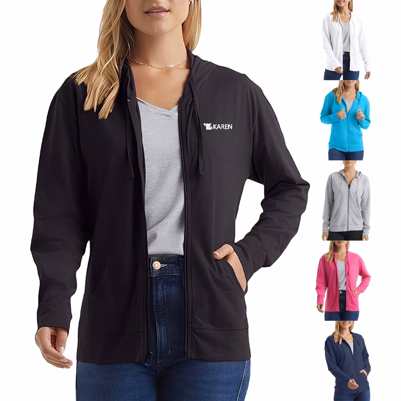 Plus Size Women Solid Color Hoodie