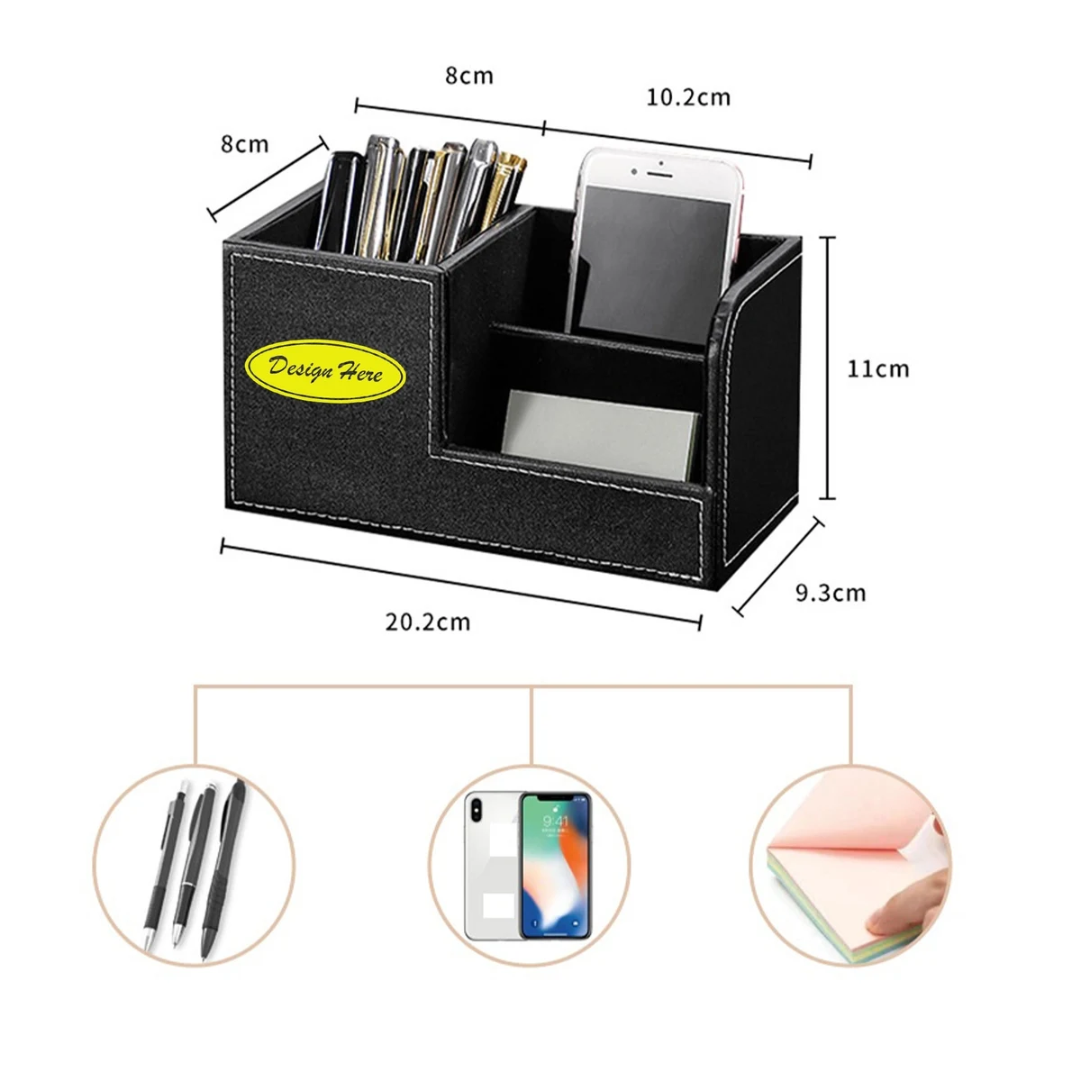 PU Leather Desk Organizer 1