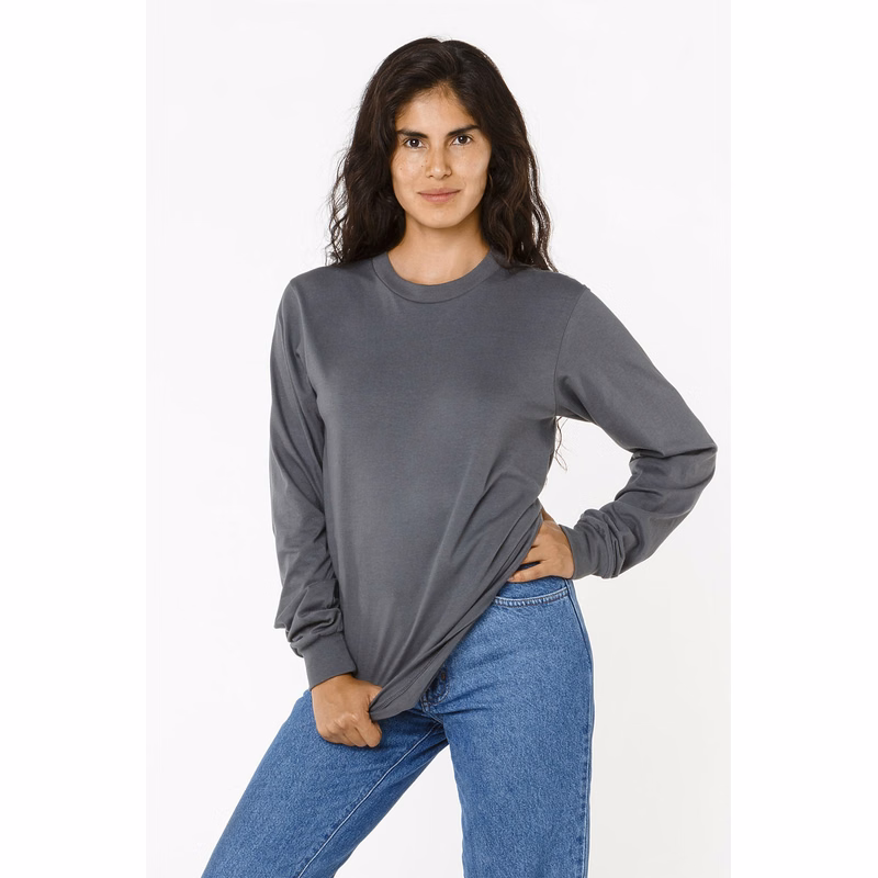 4.3 OZ FINE JERSEY L/S CREWNECK