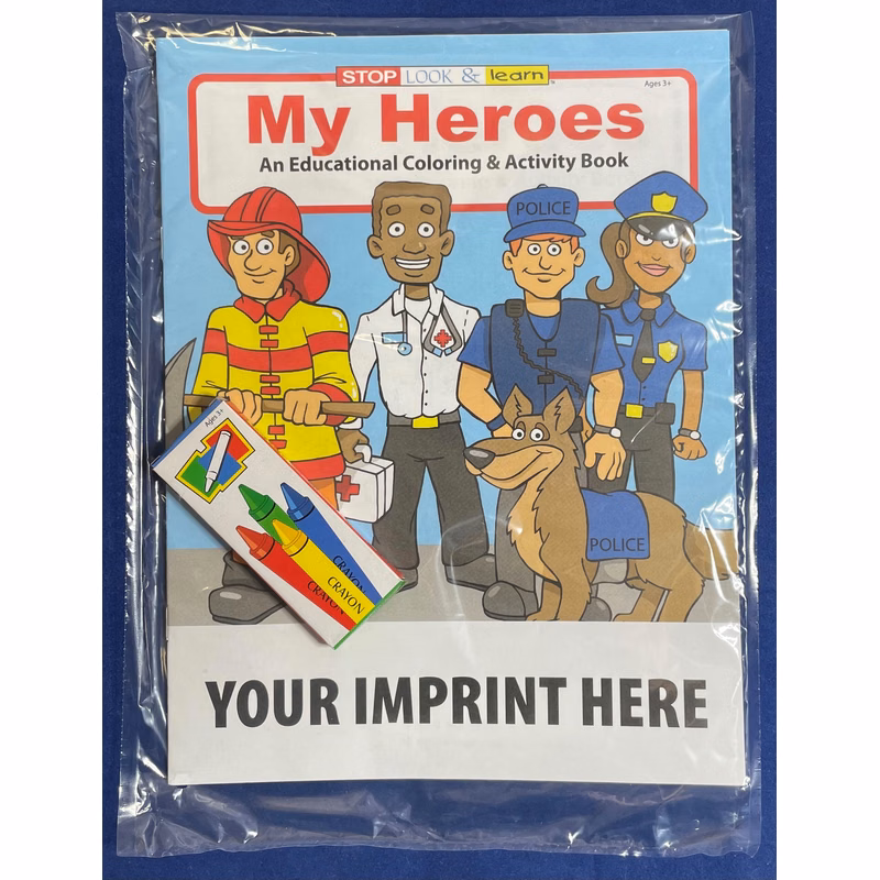 COLORING SET - My Heroes Coloring Book Fun Pack