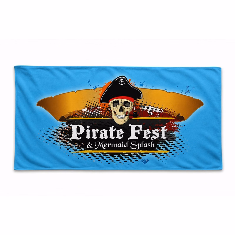 24 Hr Express Ship - Absorbent Microfiber Dri-Lite Terry Beach, Shower Towel, 30x60, Sublimated