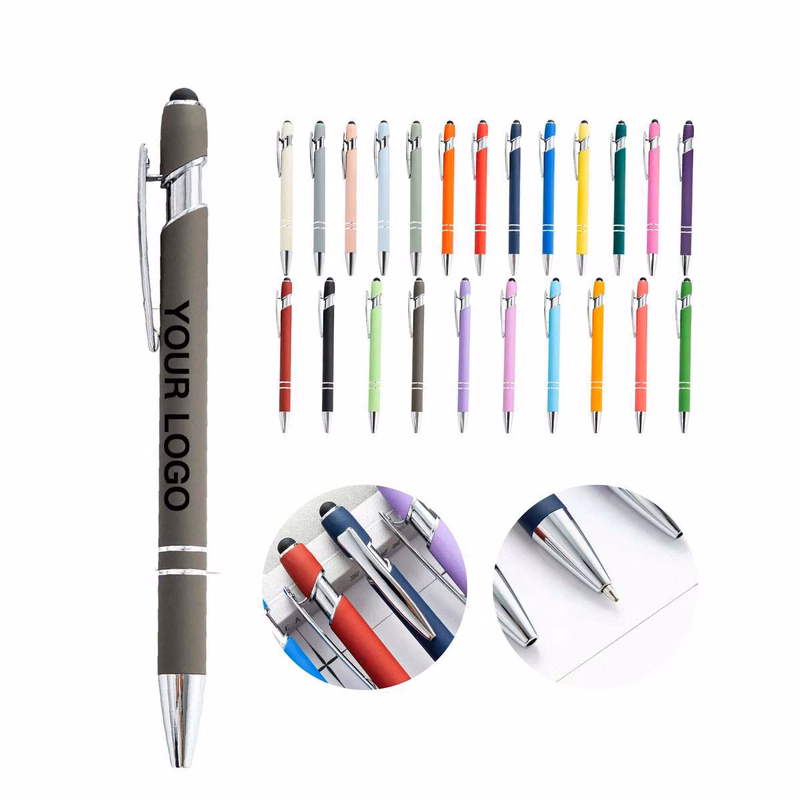 Slim Ballpoint Pen with Touchscreen Stylus Tip