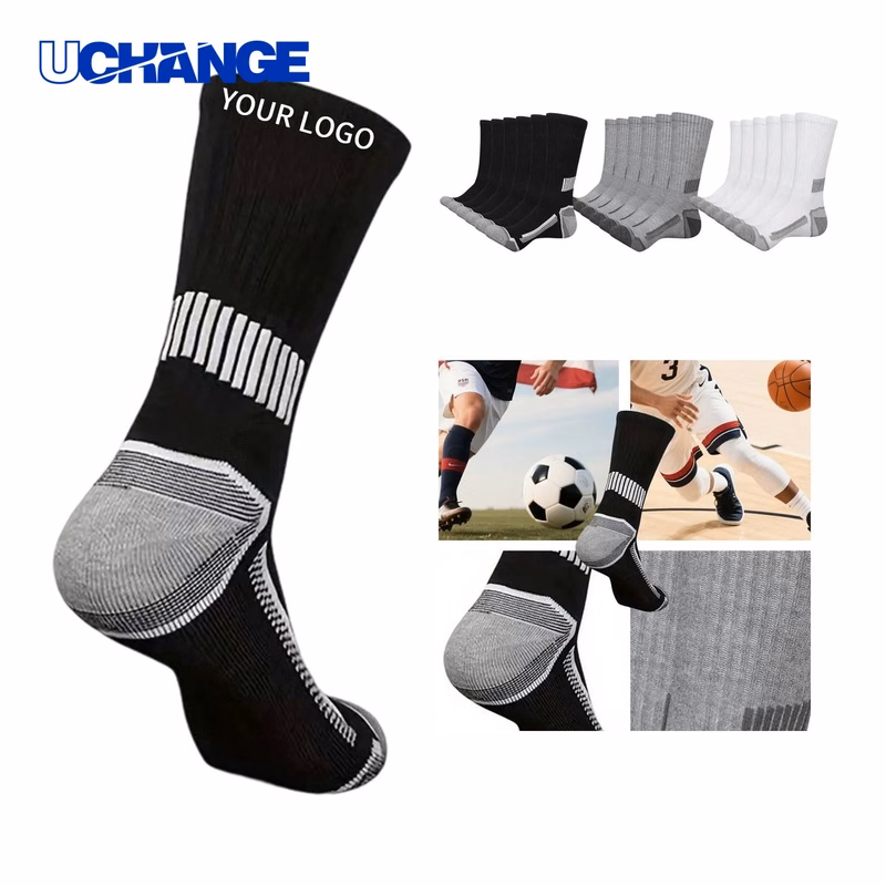 Basketball Mid-Calf Sports Socks with Cushioning for Training