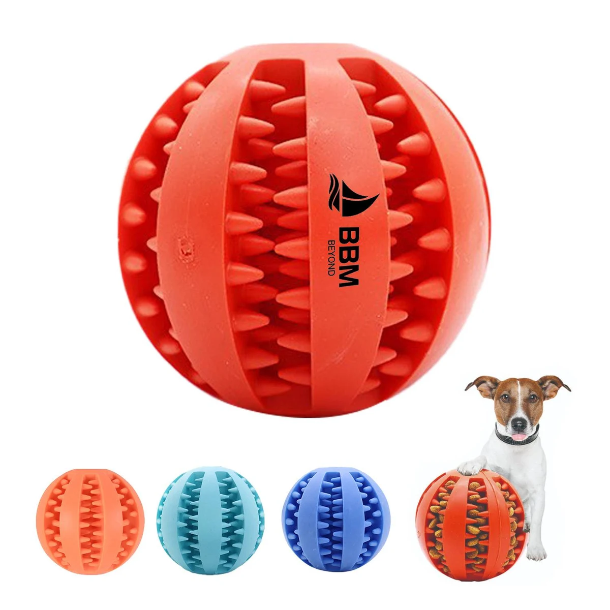 Nontoxic Bite Resistant Teething Balls Pet Toys 1