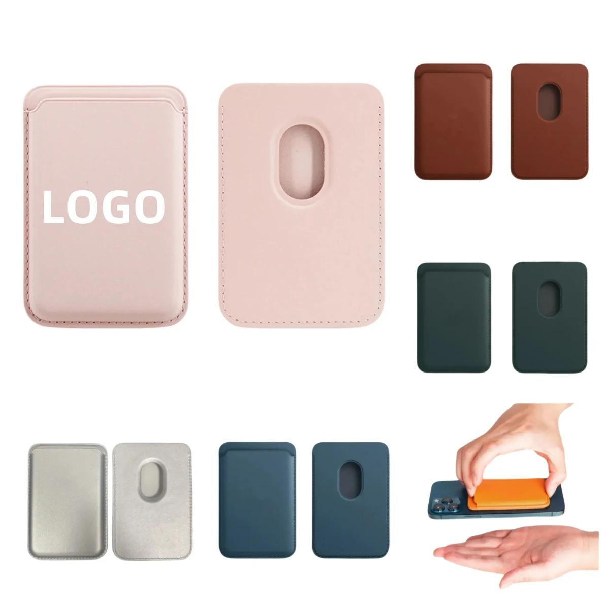 Magnetic PU Leather Card Holder 1