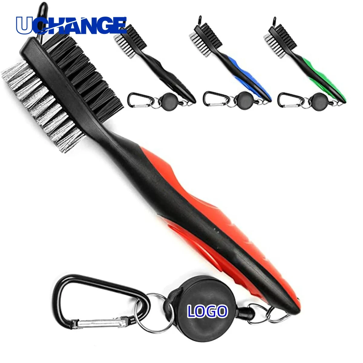 Full Color Three In One Golf Club Brush 1