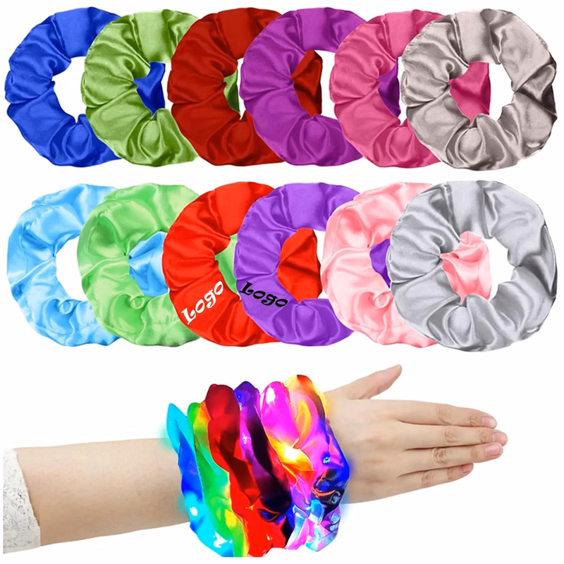 Light Up Satin Scrunchies