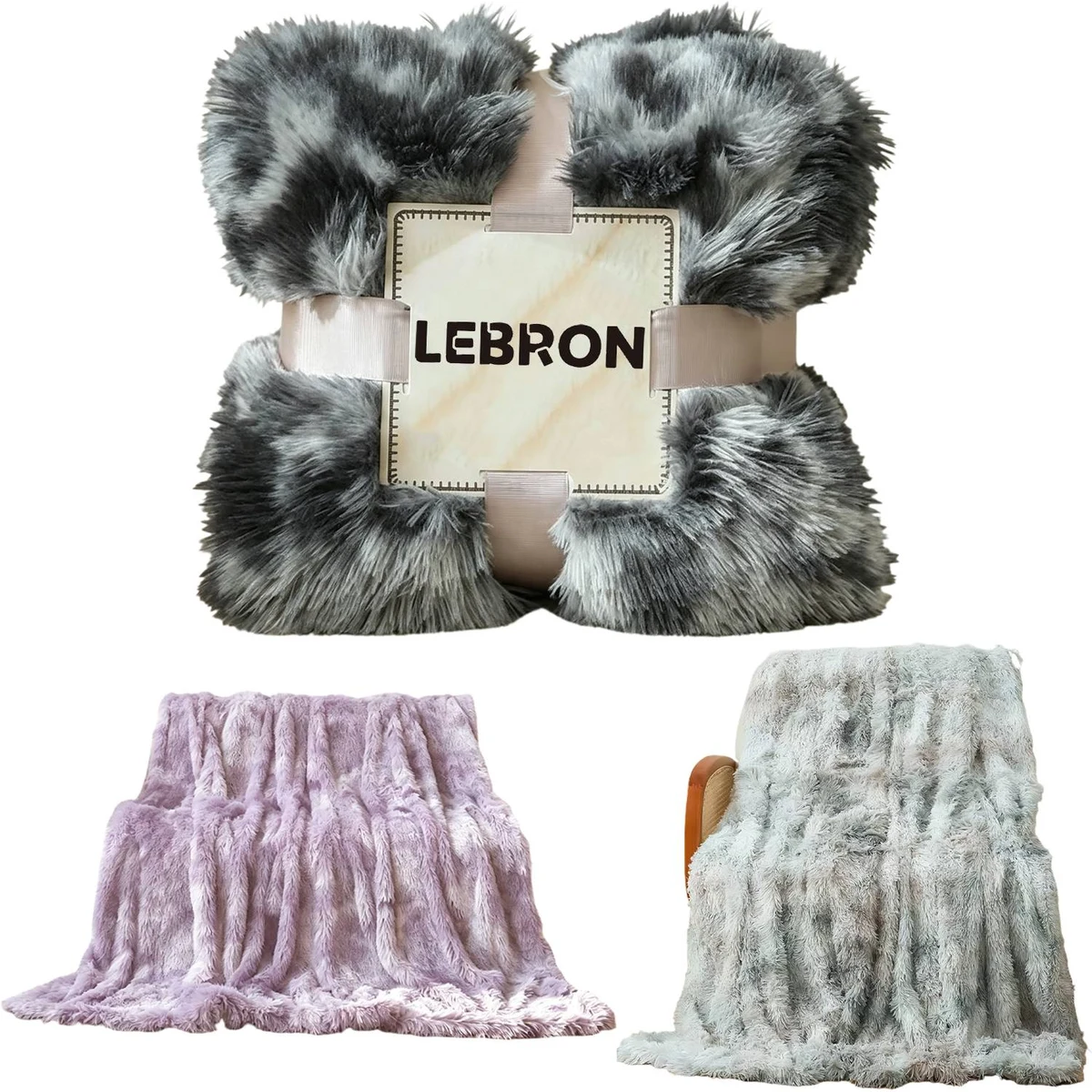 Tie-Dye Long Plush Throw Blanket 1