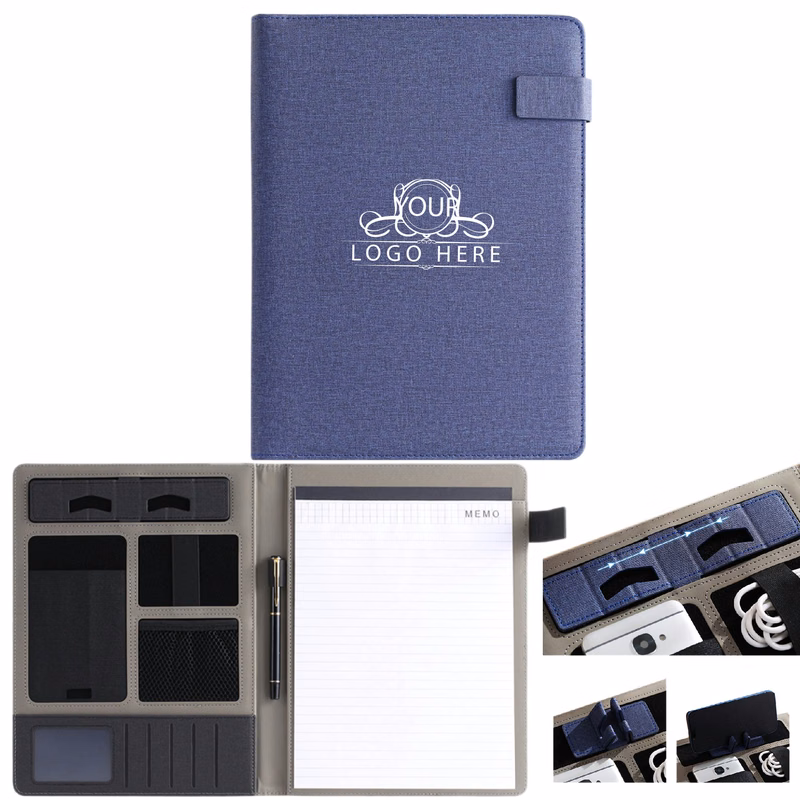 Mini A4 Leather Paper Portfolio Folder